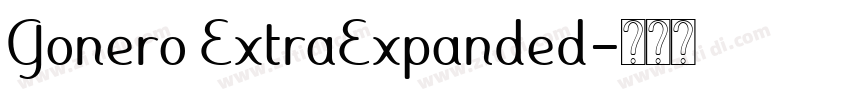 Gonero ExtraExpanded字体转换